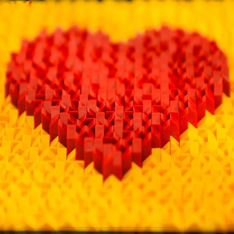 Couple DIY Love Heart Pixel Art Decoration Toys - Bellarte Enchanté Couple DIY Love Heart Pixel Art Decoration Toys